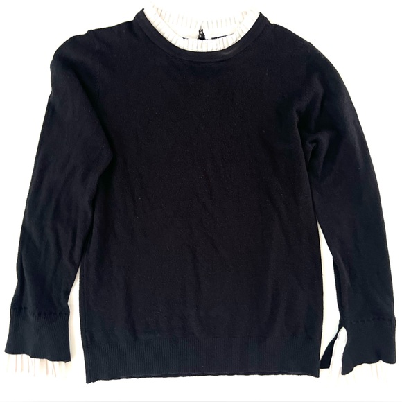 VILA MILANO SWEATER with White Trim Size Medium - Picture 3 of 8